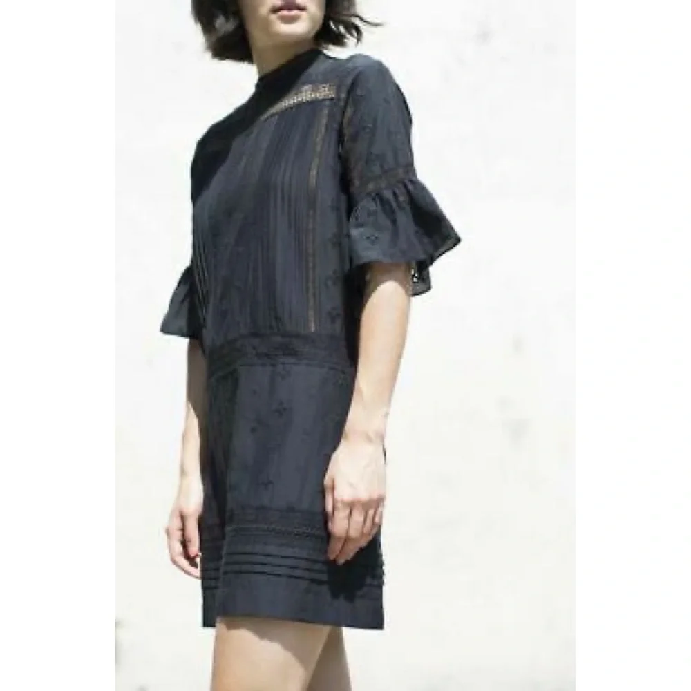 Ulla Johnson Elena Eyelet Embroidered Mini Dress in black - Picture 2 of 4